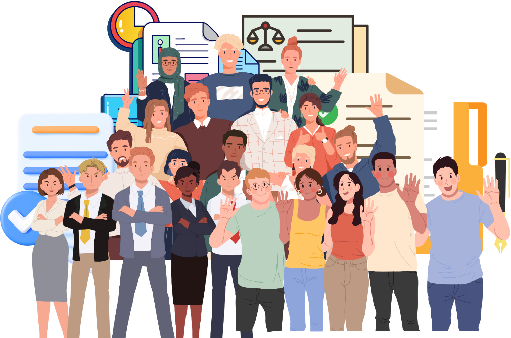 illustrasi masyarakat